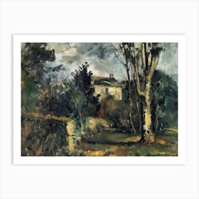Hilltop Heaven Painting Inspired By Paul Cezanne Art Print