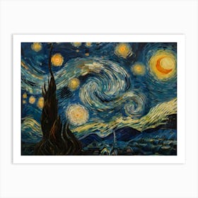 Starry Night 93 Art Print