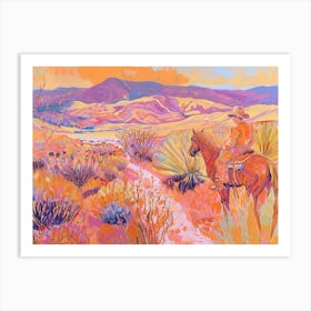 Cowboy Painting Death Valley California 3 Art Print