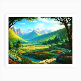 Landscape Painting 9 Art Print