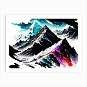 Mountains 1 Art Print