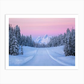 Snowy Tetons Art Print