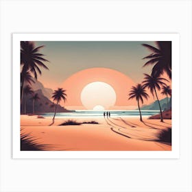 Vector Landscape 4 Art Print