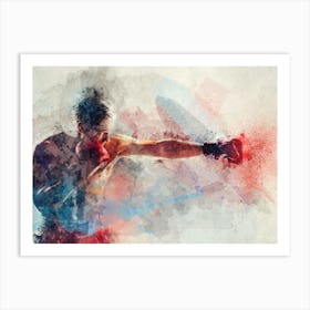 Boxer Boxing Art Print