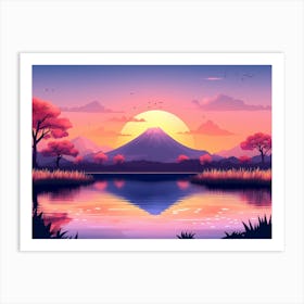 Sunset Landscape 1 Art Print