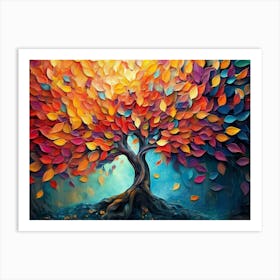 Colorful Tree of Life Art Print