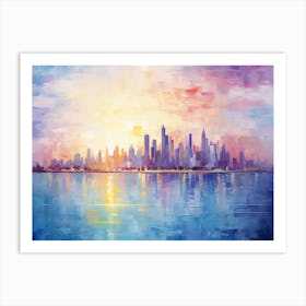 Sunset Cityscape Art Print