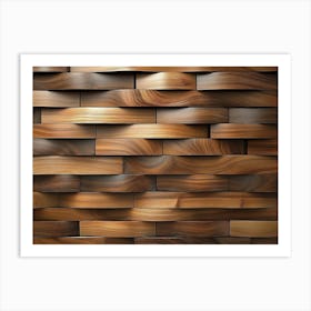 Wooden Wall 3 Art Print