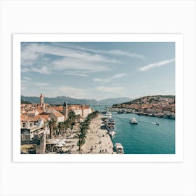 View Over Beautiful Trogir City In Croatia Art Print