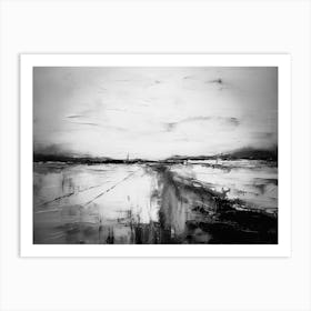 Landscape In Black And White Art Print