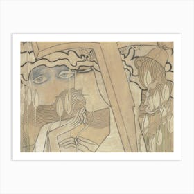 Desire and Satisfaction by Jan Toorop 1893 | Symbolist art print | vintage art print | FParrish Art Prints | religious |  Art Print