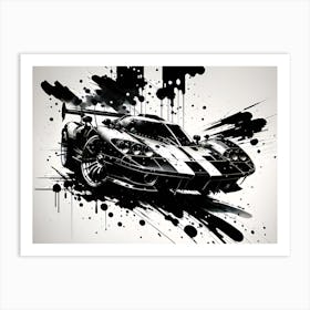 Splatter Car 3 Art Print