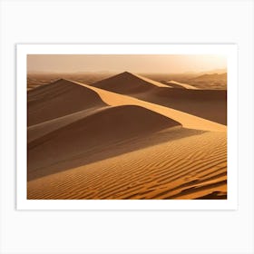 Sand Dunes In The Desert 1 Art Print