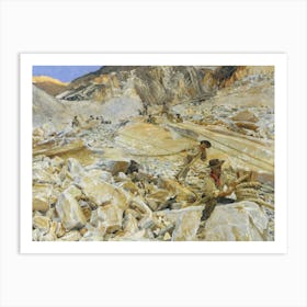 Bringing Down Marble From The Quarries To Carrara (1911), John Singer Sargent Art Print
