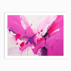 Abstract Pink Painting 1 Art Print