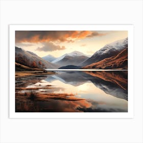 Mountain Reflected 18 Art Print