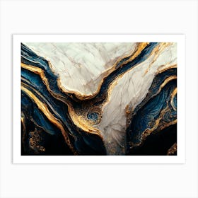 Elegant Marble Painting Art Print