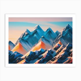 Mountain Range 1 Art Print