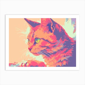 Cat Painting 1 Art Print