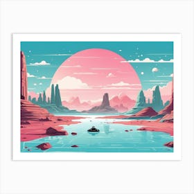 Pixel Art Art Print