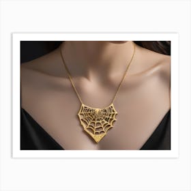 Spider Web Necklace Art Print