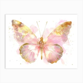 Gold Butterfly Art Print