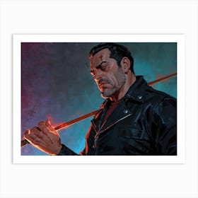 Man Holding A Sword 1 Art Print