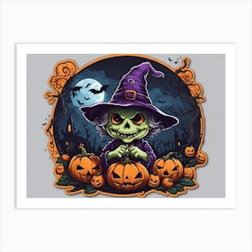 Halloween Witch 3 Art Print