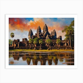 Angkor Wat Seven Wonder Of The World Art Print