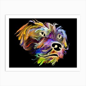 Rainbow Dog Art Print