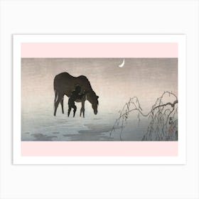 Man And Horse (1900–1910), Ohara Koson Art Print