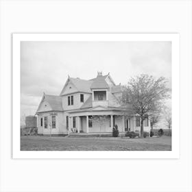Farmhouse In Travis County, Texas By Russell Lee Art Print