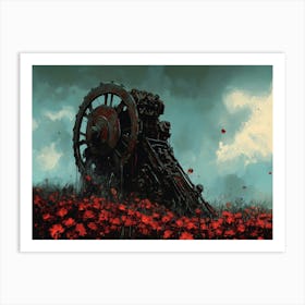 Steampunk Farming Art Print