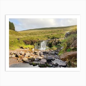 Waterfall at Pen y Fan, Brecon Beacons, Wales Art Print