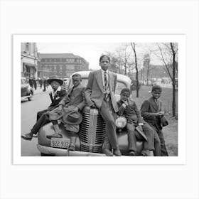 African American Children In Chicago Art Print