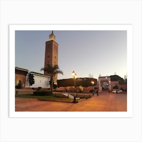 mosque in morocco Art Print