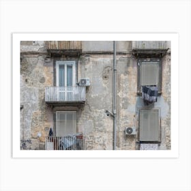 Windows In Naples, Italy Art Print