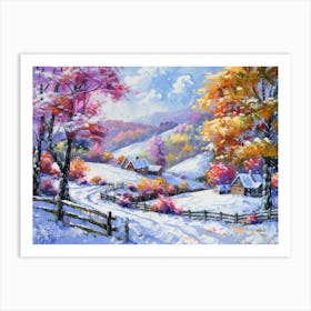 Winter Landscape 19 Art Print