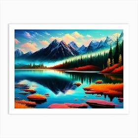 Mountain Lake 37 Art Print