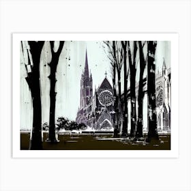 Paris Cathedral Art Print