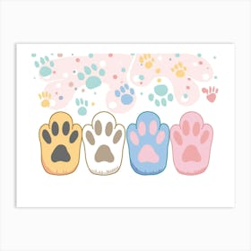 Cat Paw (21) Art Print