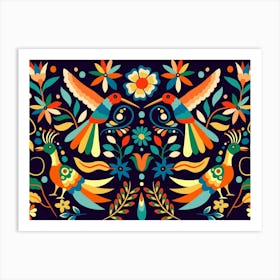 Mexican Floral Pattern Art Print