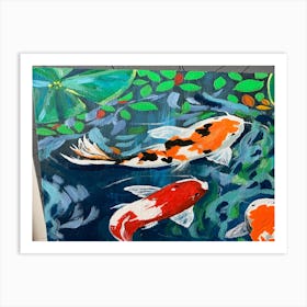 Koi Pond Art Print