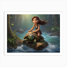 Kayla And Tessa The Explorers Art Print