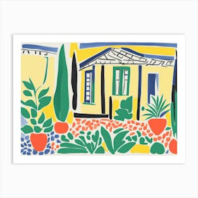 House In The Garden Art Print