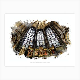 Onze Lieve Vrouwekathedraal, Antwerp, Belgium Art Print