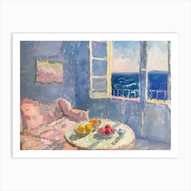 Muted Mornings Painting Inspired By Paul Cezanne Art Print