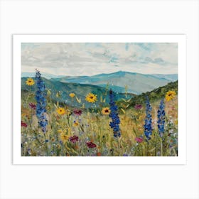 Wildflowers In The Mountains 6 Art Print