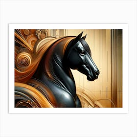 Creative Horse Beauty Illustration Nr 224 Art Print