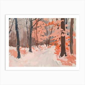 Snowy Woods Art Print